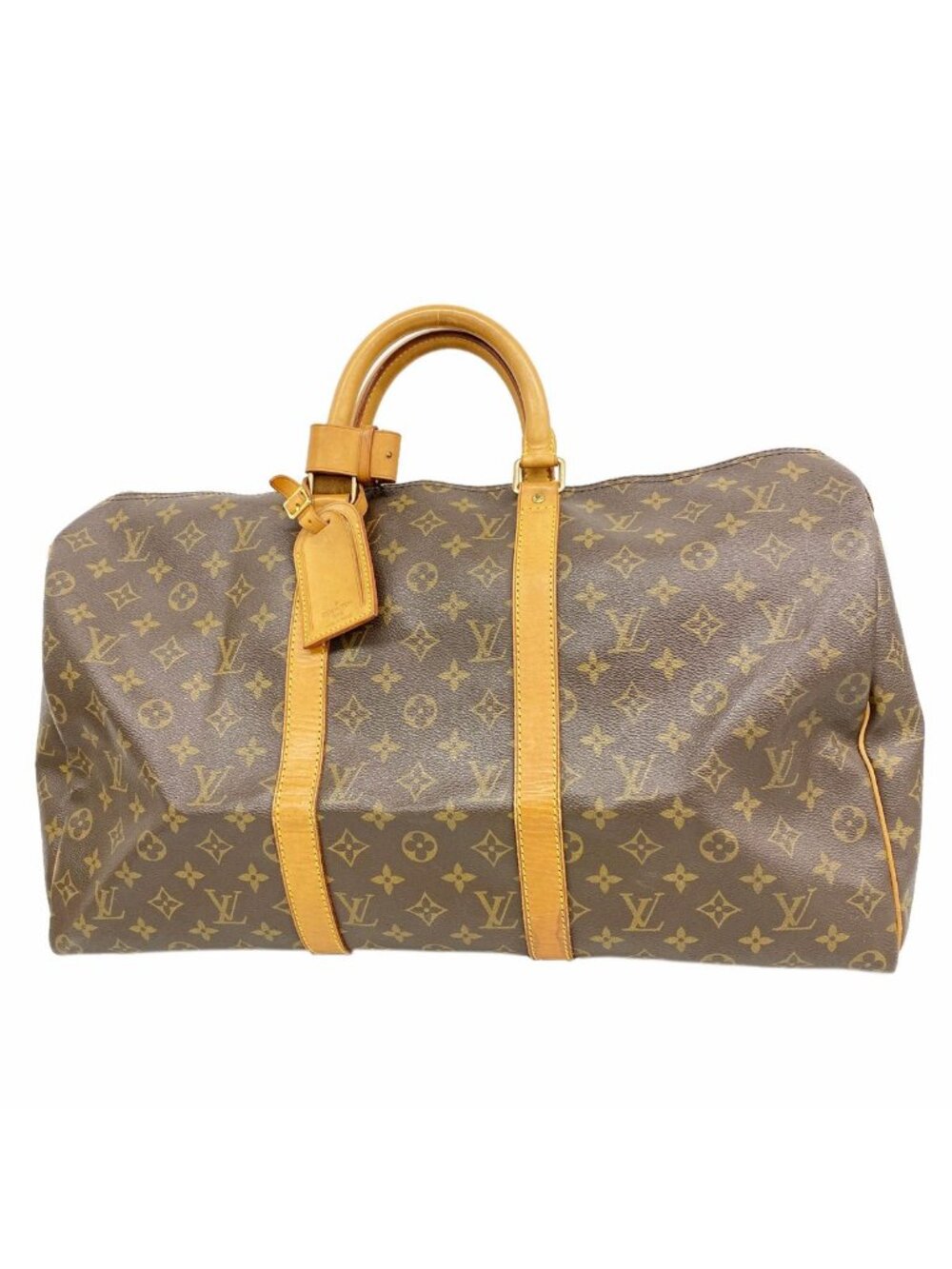 Louis Vuitton Boston Bag Monogram Keepall 50 Brown